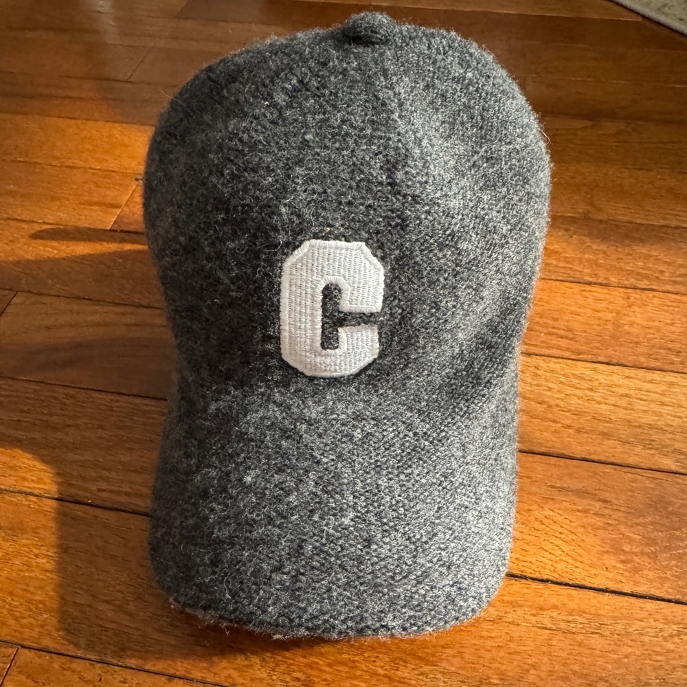 Gray Wool C Cap